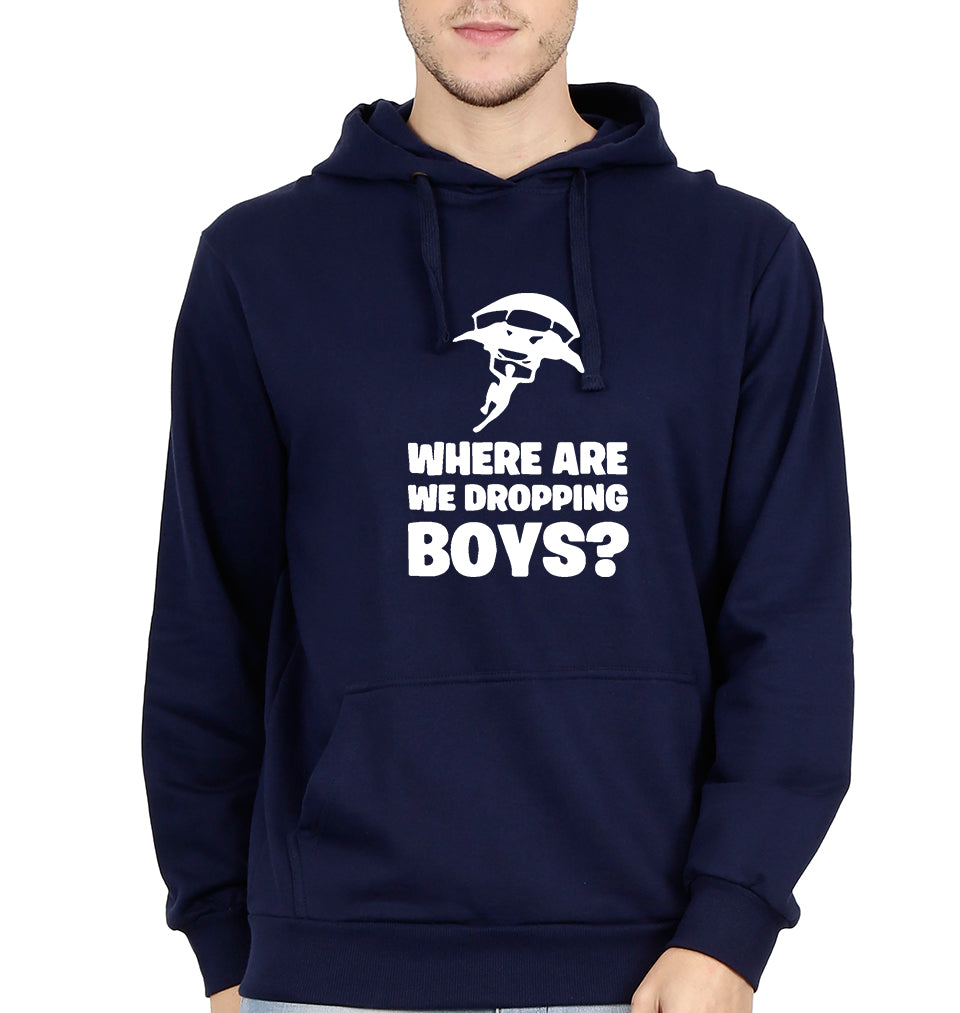 PUBG Where Are We Dropping Boys Men Hoodies-KidsFashionVilla