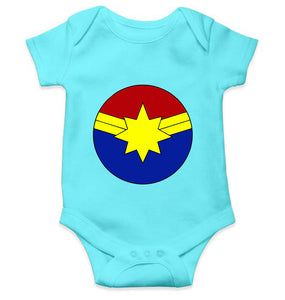Captain marvel logo Rompers for Baby Girl- KidsFashionVilla