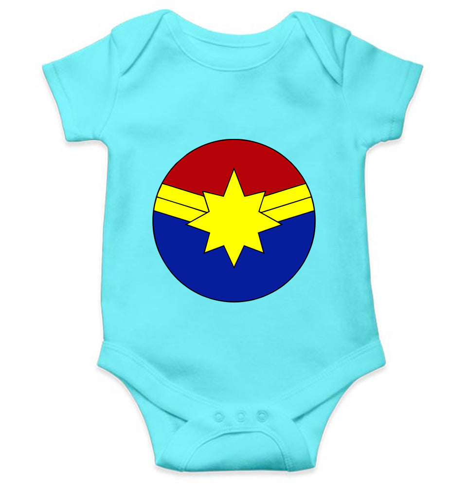 Captain marvel logo Rompers for Baby Girl- KidsFashionVilla