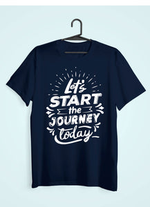 Lets Start The Journey Women Half Sleeves T-shirt- KidsFashionVilla