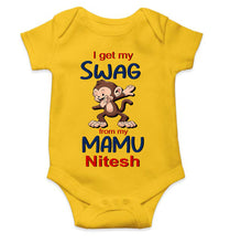 Load image into Gallery viewer, Custom Name Swag From My Mamu Rompers for Baby Boy- KidsFashionVilla
