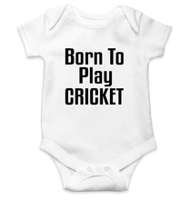 Load image into Gallery viewer, Born To Play Cricket World Cup Cricket Rompers for Baby Boy- KidsFashionVilla
