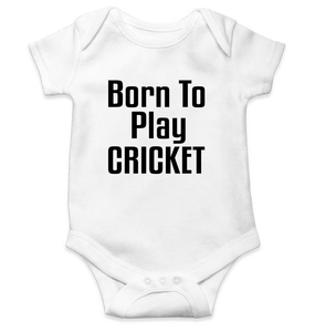 Born To Play Cricket World Cup Cricket Rompers for Baby Boy- KidsFashionVilla