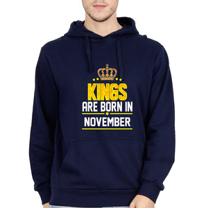 Kings Are Born In November Men Hoodies-KidsFashionVilla