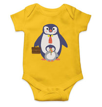 Load image into Gallery viewer, Papa And Baby Penguin Cartoon Rompers for Baby Girl- KidsFashionVilla
