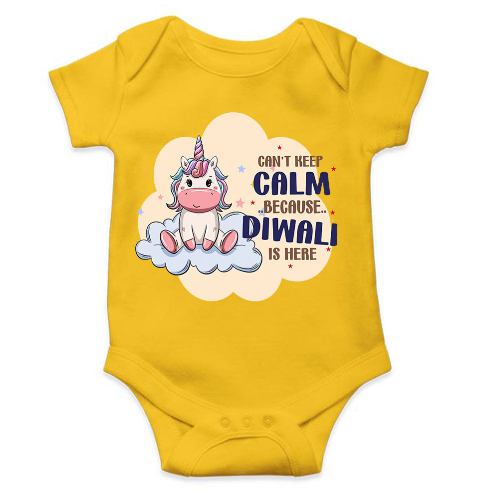 Can Not Keep Calm Because Diwali Is Here Rompers for Baby Girl- KidsFashionVilla