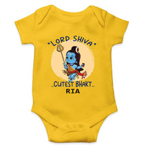 Load image into Gallery viewer, Custom Name Cutest Bhakt Mahashivratri Rompers for Baby Girl- KidsFashionVilla
