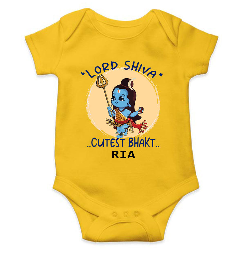Custom Name Cutest Bhakt Mahashivratri Rompers for Baby Girl- KidsFashionVilla