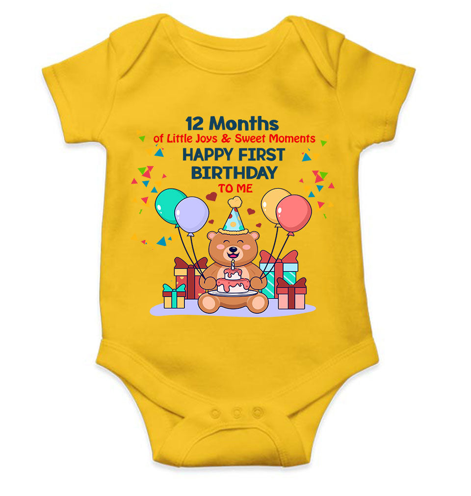 My First Birthday Rompers for Baby Boy- KidsFashionVilla