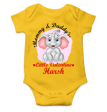 Load image into Gallery viewer, Custom Name Mommy And Daddys Little Valentine Rompers for Baby Boy- KidsFashionVilla
