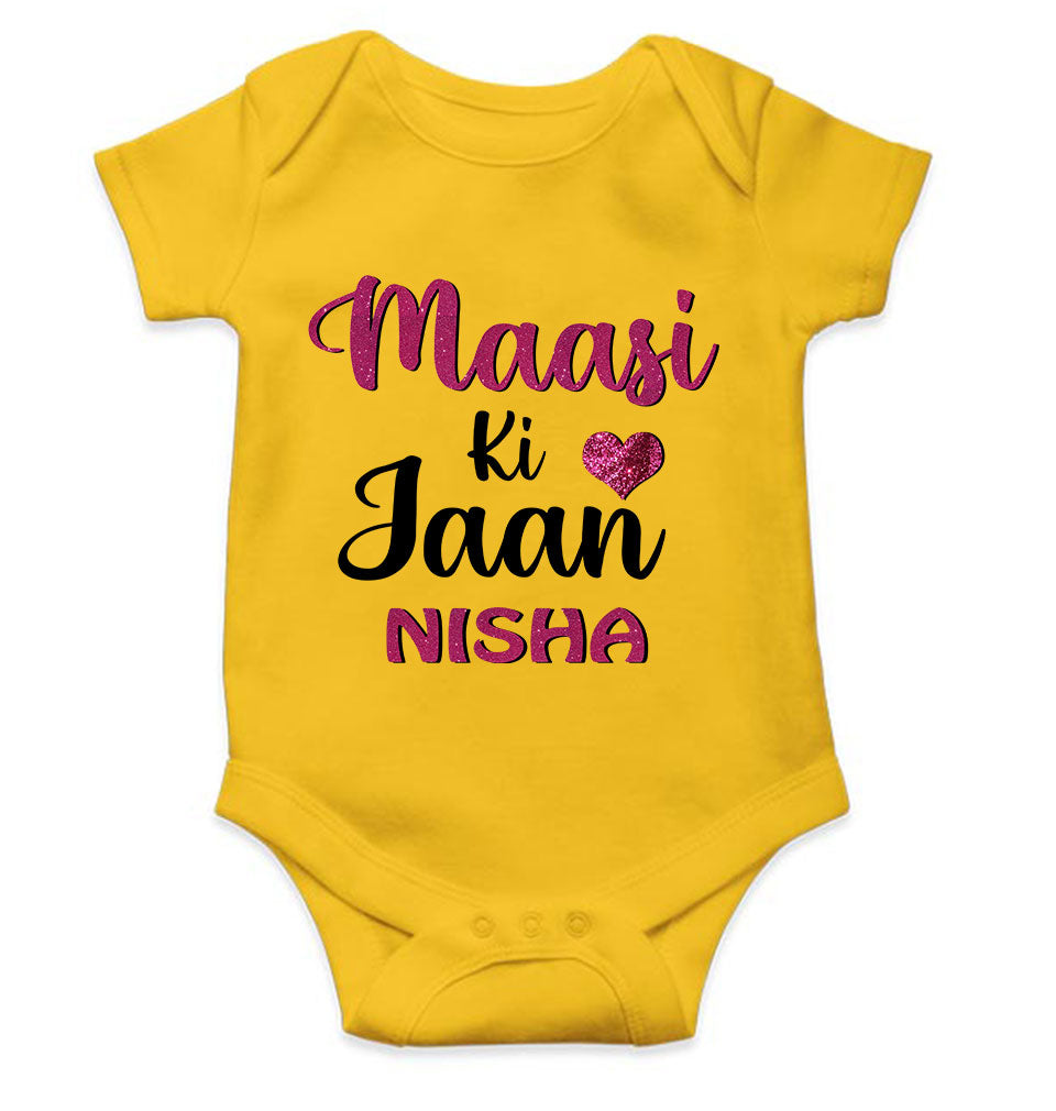 Custom Name Maasi ki jaan Rompers for Baby Girl- KidsFashionVilla
