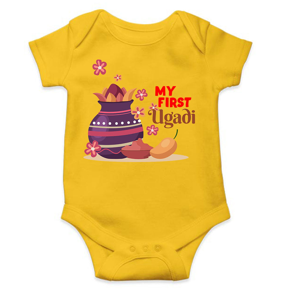 My First Ugadi Rompers for Baby Girl- KidsFashionVilla