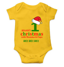 Load image into Gallery viewer, Customized Name 1st Christmas With Mumma &amp; Papa Rompers for Baby Boy- KidsFashionVilla
