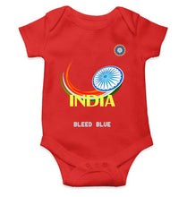 Load image into Gallery viewer, Bleed Blue Cricket Rompers for Baby Girl- KidsFashionVilla
