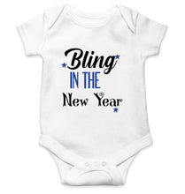 Load image into Gallery viewer, Bling In The New Year Rompers for Baby Boy- KidsFashionVilla
