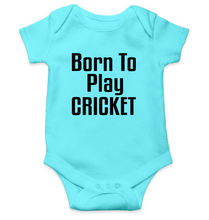 Load image into Gallery viewer, Born To Play Cricket World Cup Cricket Rompers for Baby Boy- KidsFashionVilla
