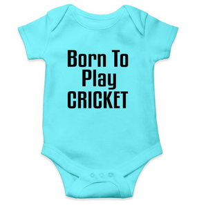Born To Play Cricket World Cup Cricket Rompers for Baby Boy- KidsFashionVilla
