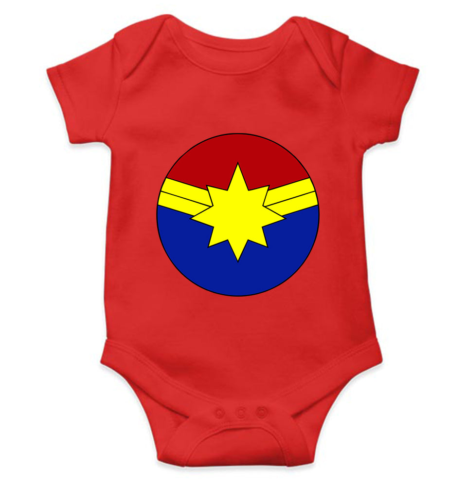Captain marvel logo Rompers for Baby Girl- KidsFashionVilla