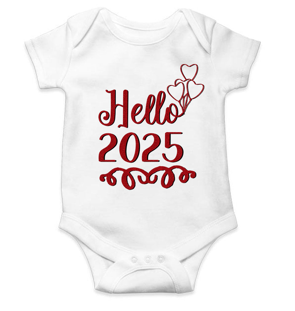 Hello 2025 New Year Rompers for Baby Boy- KidsFashionVilla