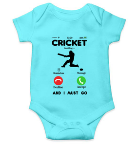 Cricket is Calling World Cup Cricket Rompers for Baby Boy- KidsFashionVilla
