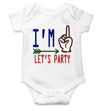 Load image into Gallery viewer, One Lets Party First Birthday Rompers for Baby Girl- KidsFashionVilla
