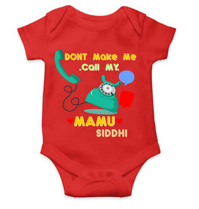 Custom Name Don’t Make Me Call My Mamu Rompers for Baby Girl- KidsFashionVilla