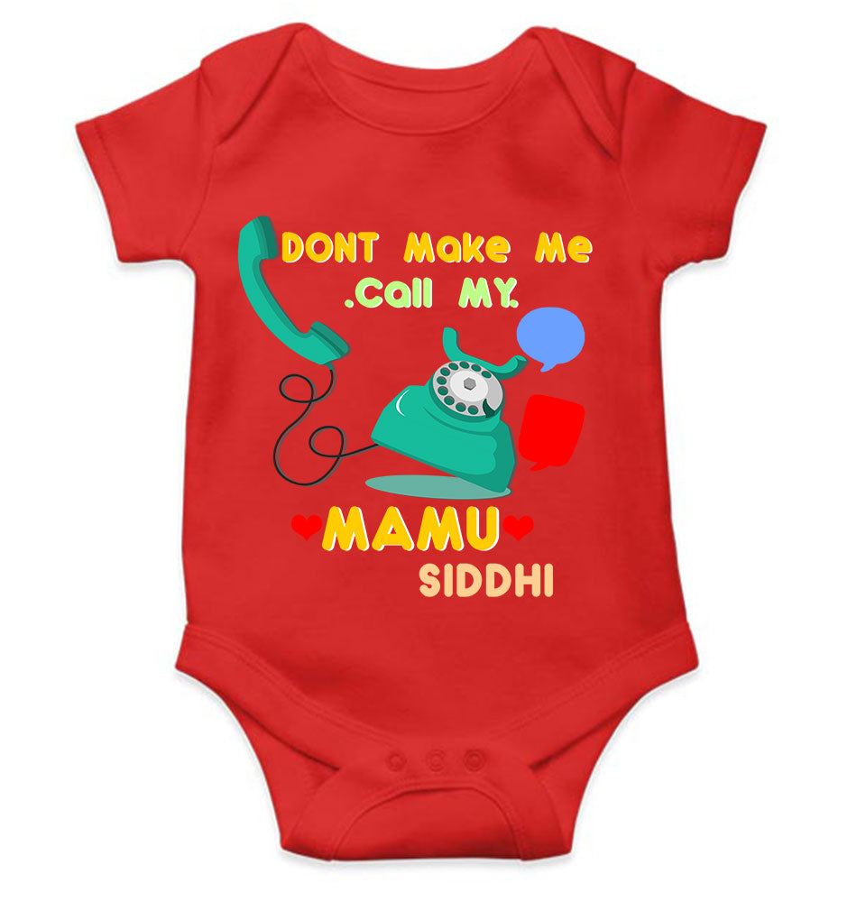 Custom Name Don’t Make Me Call My Mamu Rompers for Baby Girl- KidsFashionVilla