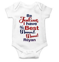 Load image into Gallery viewer, Custom Name I Have The Best Mama And Mami Rompers for Baby Boy- KidsFashionVilla
