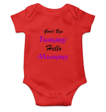 Load image into Gallery viewer, Good Bye Tummy Hello Mummy Rompers for Baby Boy- KidsFashionVilla
