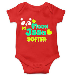 Custom Name Panda Maasi ki jaan Rompers for Baby Girl- KidsFashionVilla