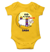 Load image into Gallery viewer, Custom Name Eid Al Adha Bakra Eid Mubarak Rompers for Baby Girl- KidsFashionVilla

