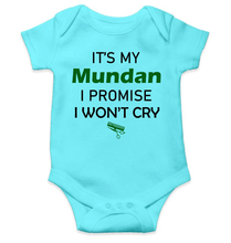 Load image into Gallery viewer, Its My Mundan I Won&#39;t Cry Rompers for Baby Girl - KidsFashionVilla
