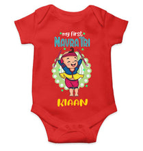 Load image into Gallery viewer, Custom Name My First Navratri Rompers for Baby Boy- KidsFashionVilla

