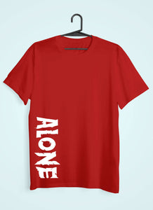 Alone Women Half Sleeves T-shirt- KidsFashionVilla