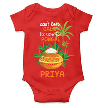 Load image into Gallery viewer, Custom Name Time For Pongal Rompers for Baby Girl- KidsFashionVilla
