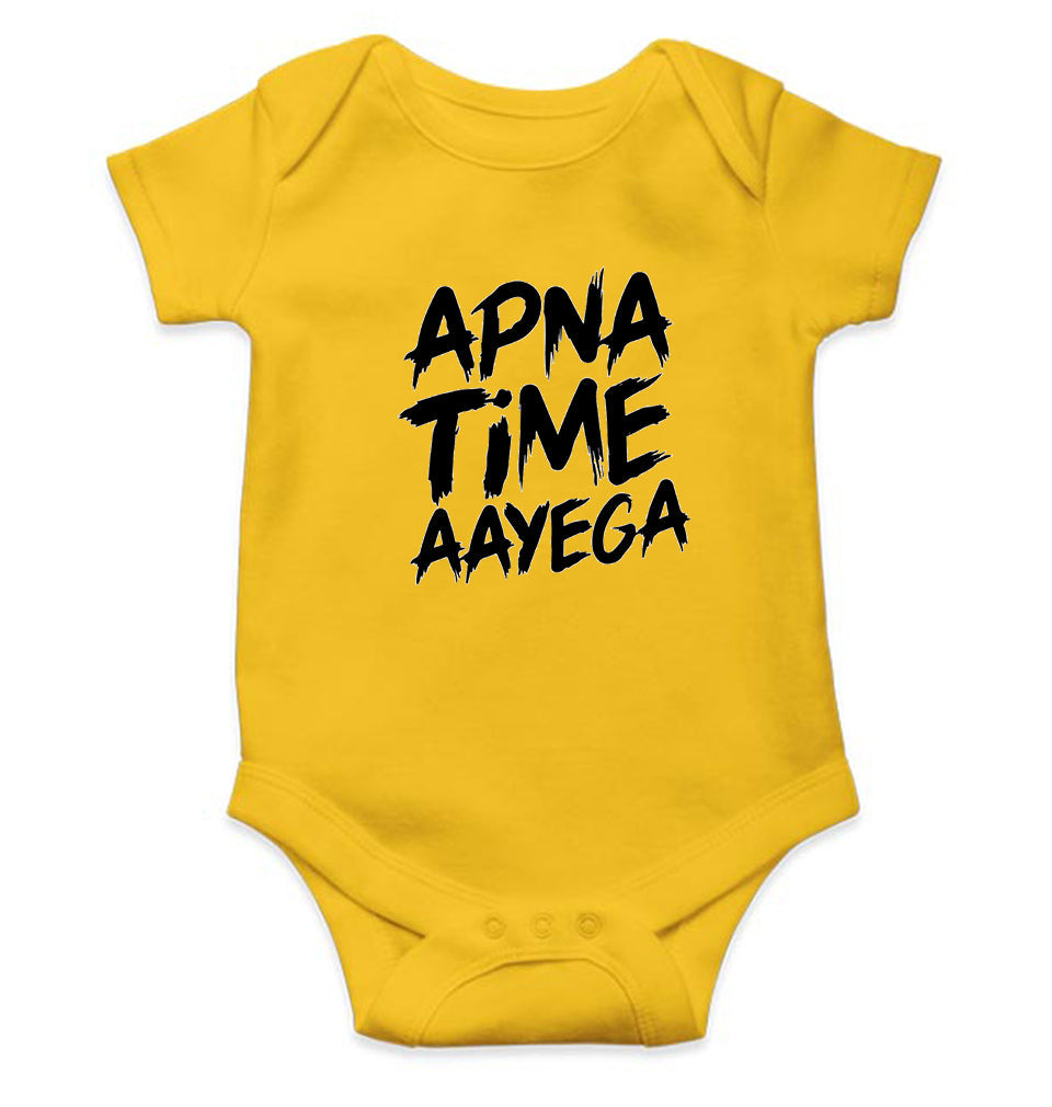Apna Time Aayega Rompers for Baby Girl- KidsFashionVilla