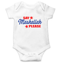 Load image into Gallery viewer, Say Mashallah Please Eid Rompers for Baby Girl- KidsFashionVilla
