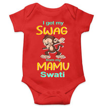 Load image into Gallery viewer, Custom Name Swag From My Mamu Rompers for Baby Girl- KidsFashionVilla
