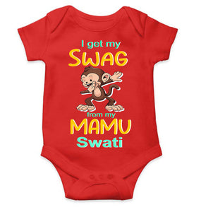 Custom Name Swag From My Mamu Rompers for Baby Girl- KidsFashionVilla