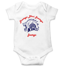 Load image into Gallery viewer, IPL Chennai Super Kings Jeetega Bhai Jeetega CSK Jeetega Rompers for Baby Girl- KidsFashionVilla

