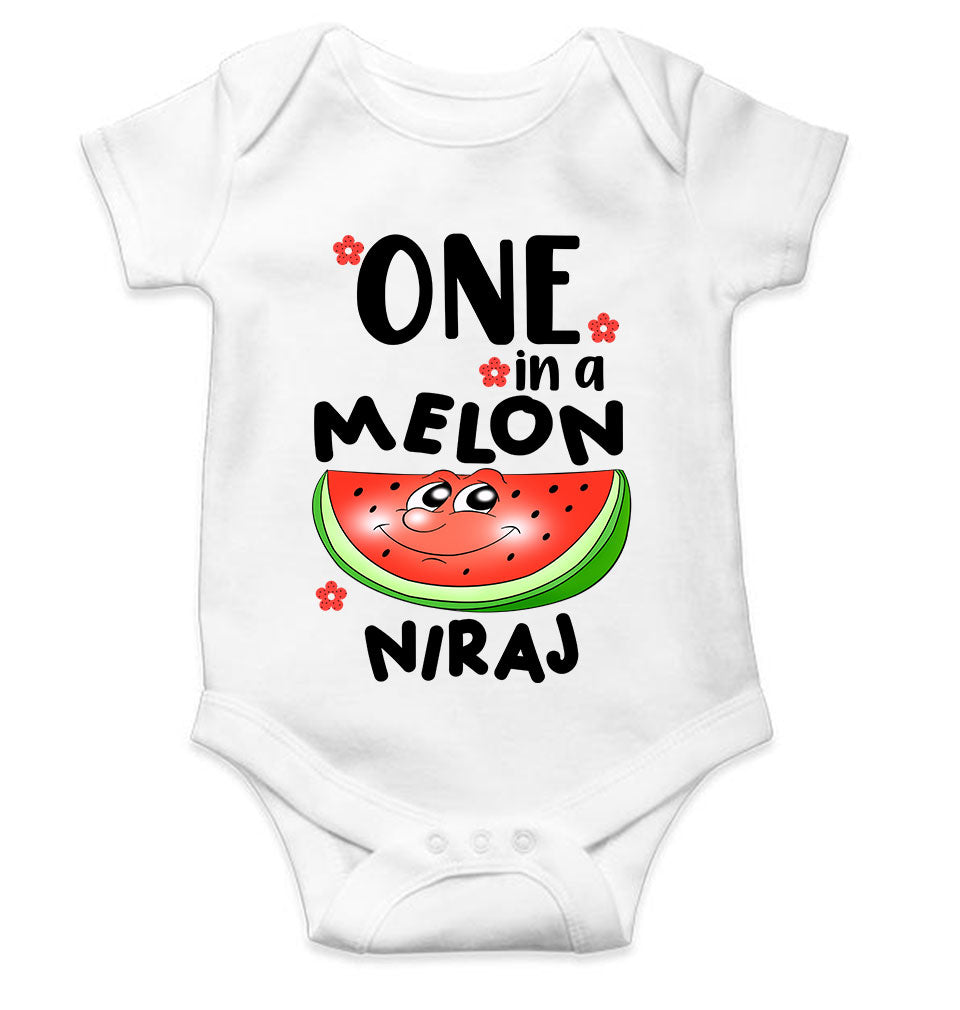 Custom Name Happy One Year Birthday Rompers for Baby Boy- KidsFashionVilla