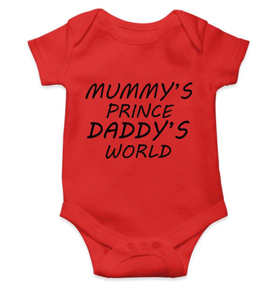 MUMMYS PRINCE DADDYS WORLD Rompers for Baby Boy- KidsFashionVilla