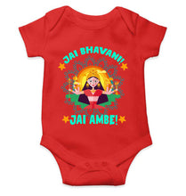 Load image into Gallery viewer, Jai Bhavani Jai Ambe Navratri Rompers for Baby Girl- KidsFashionVilla
