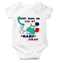 Load image into Gallery viewer, Custom Name Don&#39;t Make Me Call My Mamu Rompers for Baby Boy- KidsFashionVilla
