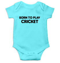 Load image into Gallery viewer, Born To Play Cricket World Cup Cricket Rompers for Baby Boy- KidsFashionVilla

