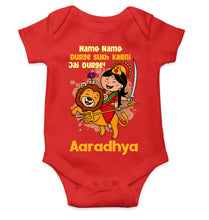Load image into Gallery viewer, Custom Name Jai Durge Navratri Rompers for Baby Girl- KidsFashionVilla

