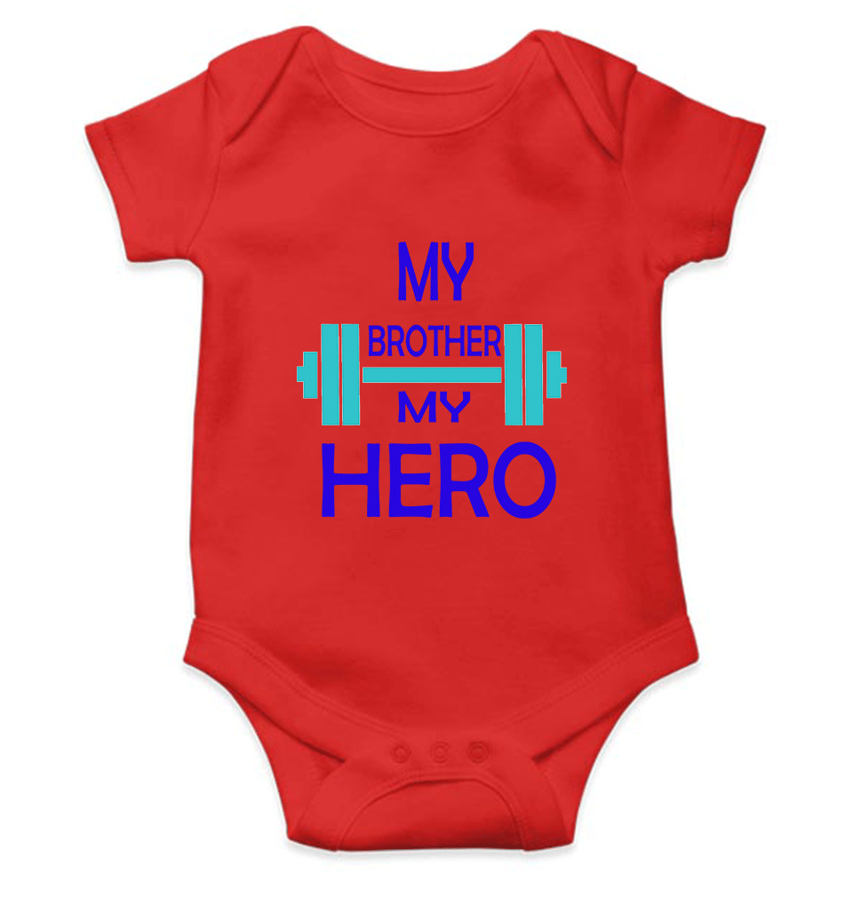 My Brother My Hero Rompers for Baby Girl- KidsFashionVilla
