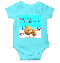 Load image into Gallery viewer, Aloo Kachaloo Poem Rompers for Baby Girl- KidsFashionVilla
