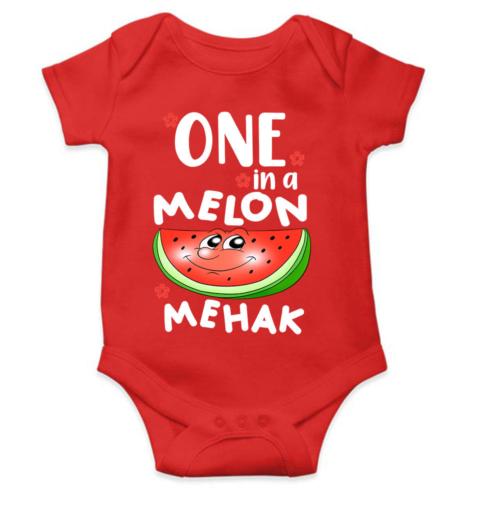 Custom Name Happy One Year Birthday Rompers for Baby Girl- KidsFashionVilla