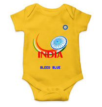 Load image into Gallery viewer, Bleed Blue Cricket Rompers for Baby Girl- KidsFashionVilla
